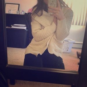 Oversized fuzzy cardigan